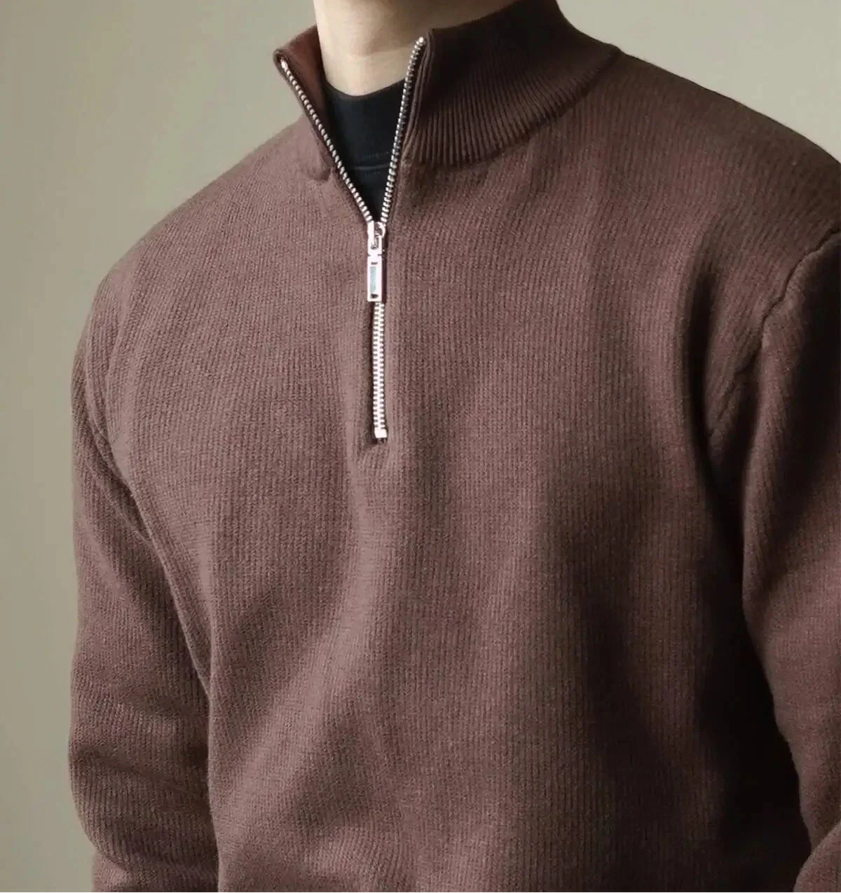 Dexter Pull Férfi Félcipzáros Magas Nyakú – Laza és Kényelmes Téli Vágás