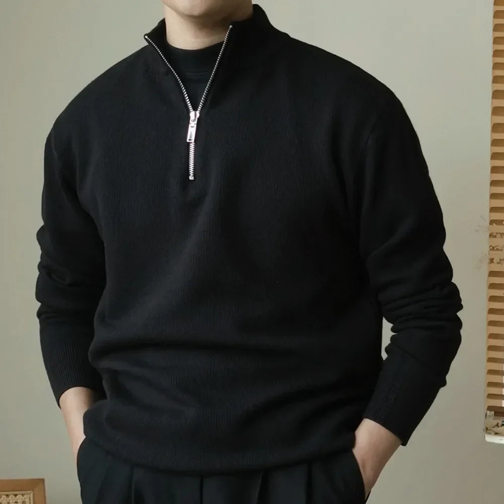 Dexter Pull Férfi Félcipzáros Magas Nyakú – Laza és Kényelmes Téli Vágás