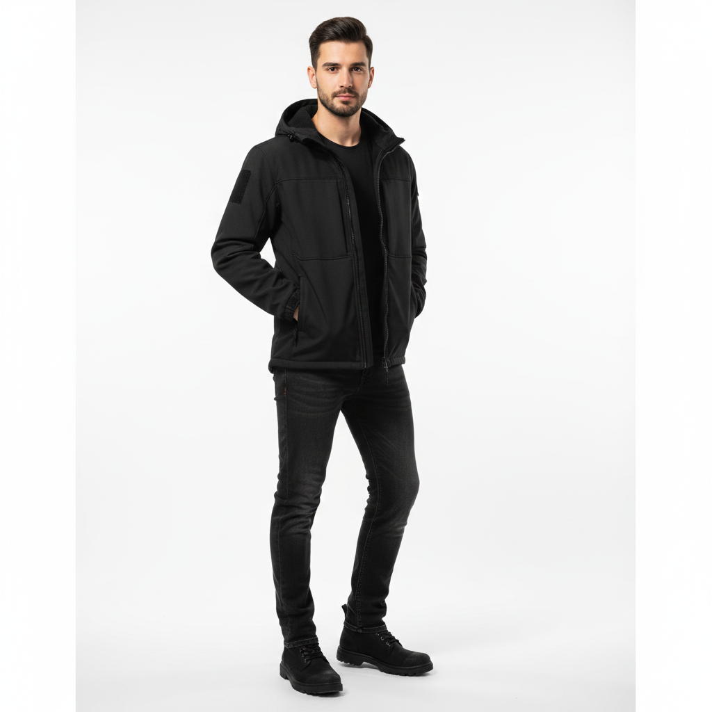 Hudson Doudoune Homme à Capuche – Veste Puffer d’Hiver Isolante avec Fermeture Zippée