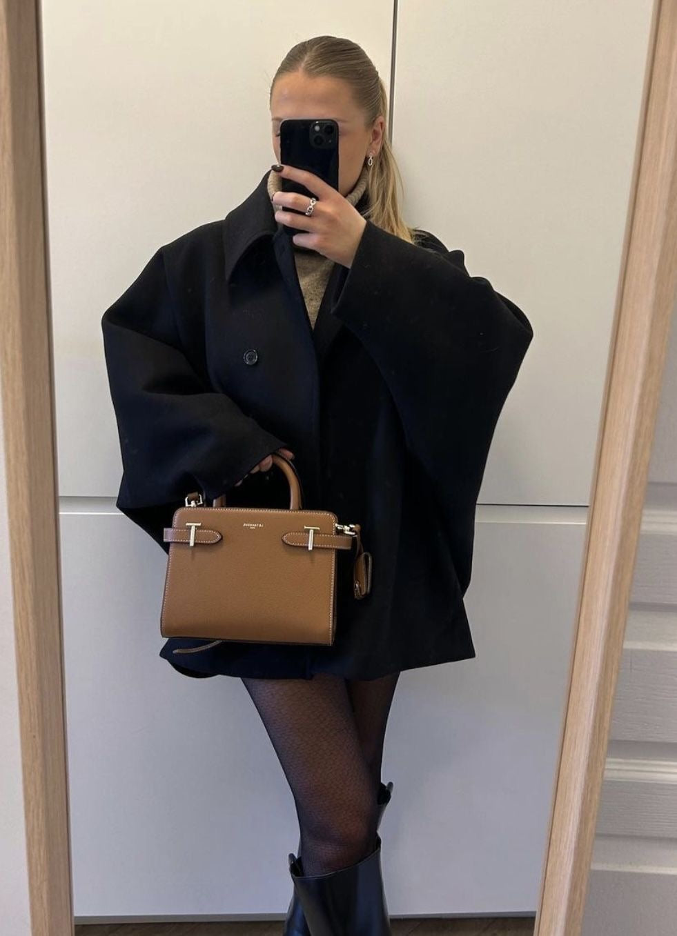 Cappotto oversize da donna Amélie - Elegante cappotto in lana morbido e alla moda per l'inverno 