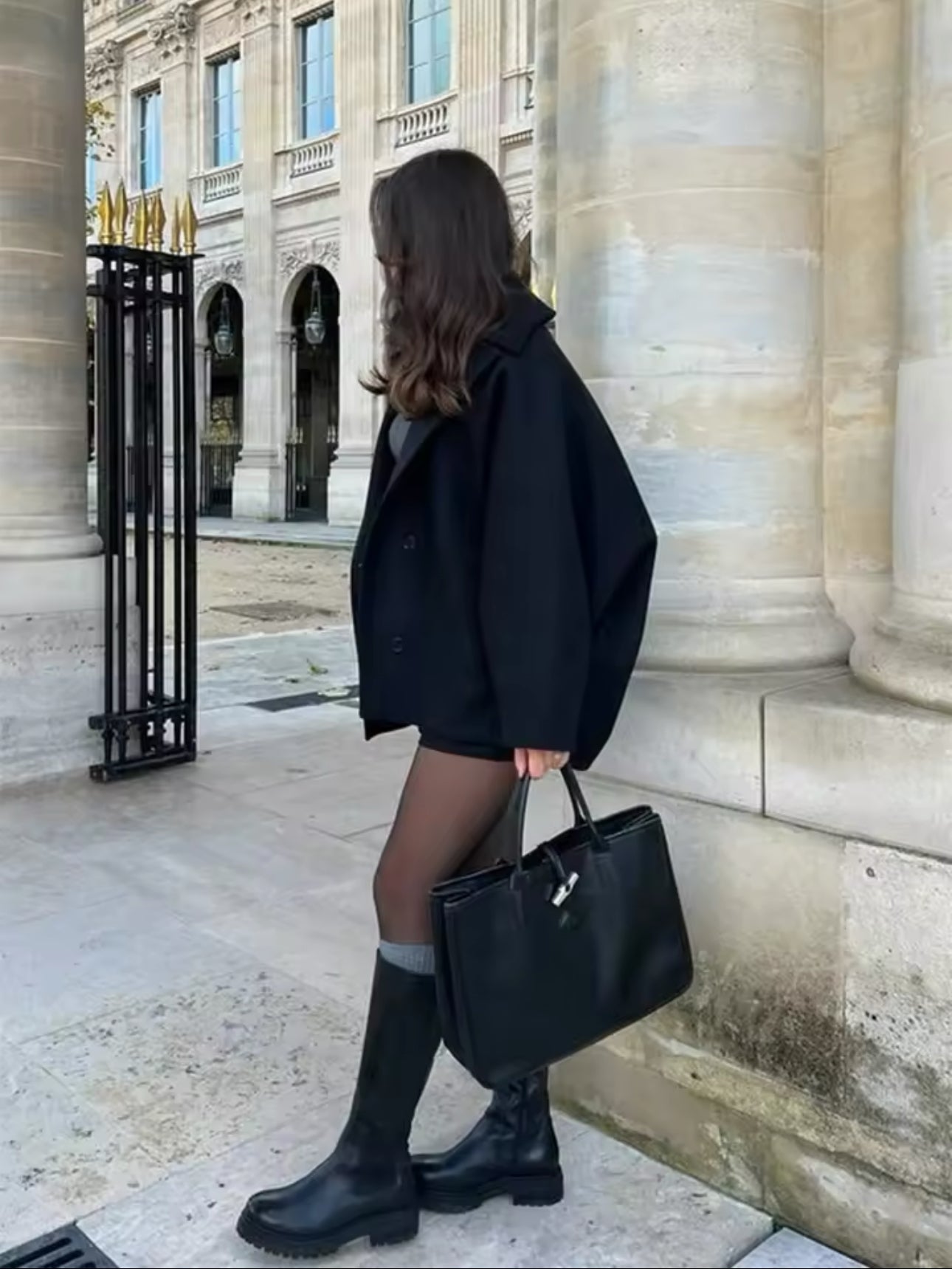 Cappotto oversize da donna Amélie - Elegante cappotto in lana morbido e alla moda per l'inverno 