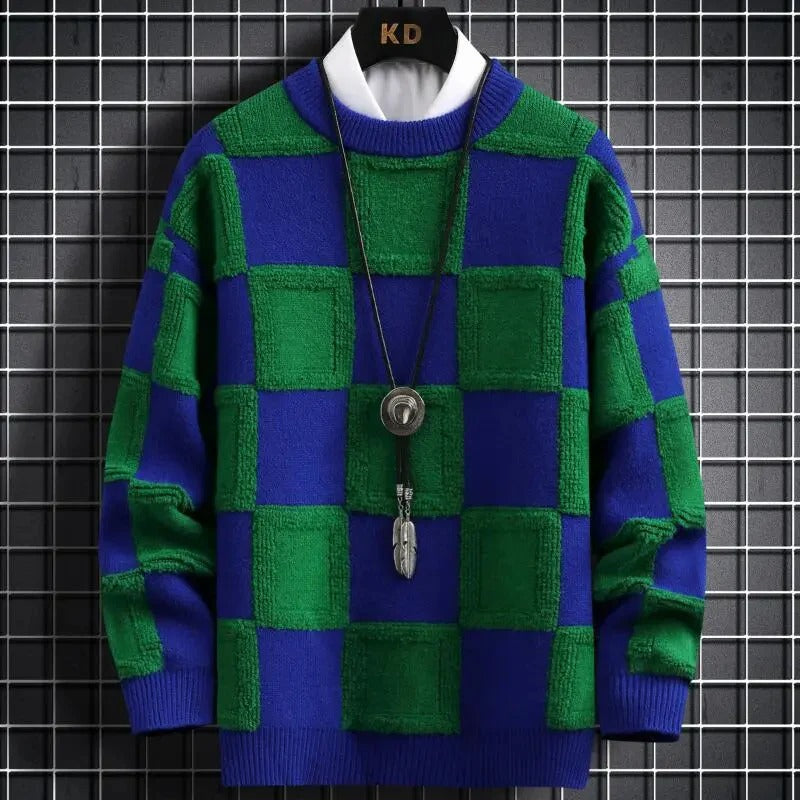 Ythan Pull Homme en Cachemire – Col Rond Classique, Coupe Régulière & Confort Doux