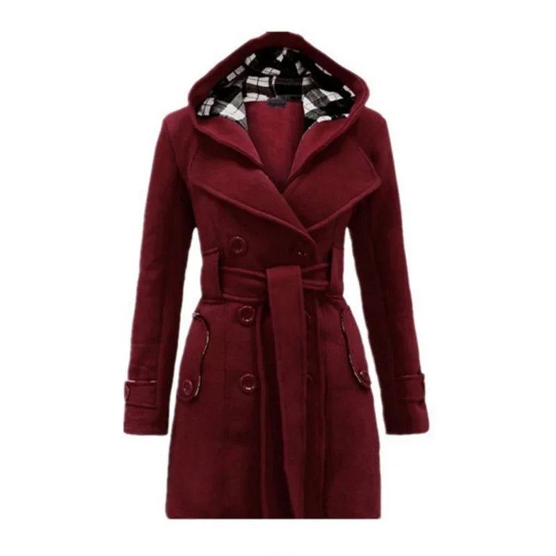 Issa Trench Femme – Manteau Élégant Ceinturé Coupe Cintrée pour Automne & Hiver