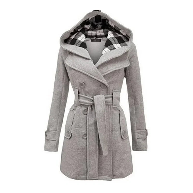 Issa Trench Femme – Manteau Élégant Ceinturé Coupe Cintrée pour Automne & Hiver