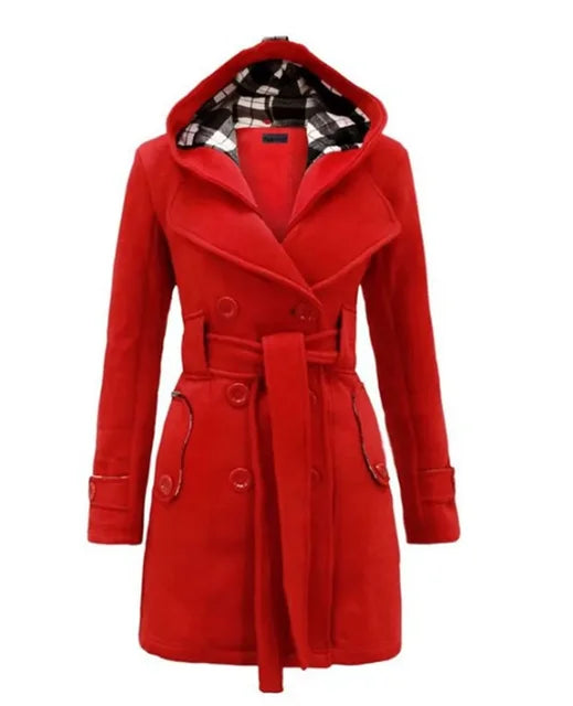 Issa Trench Donna – Cappotto Elegante con Cintura e Taglio Sagomato per Autunno e Inverno