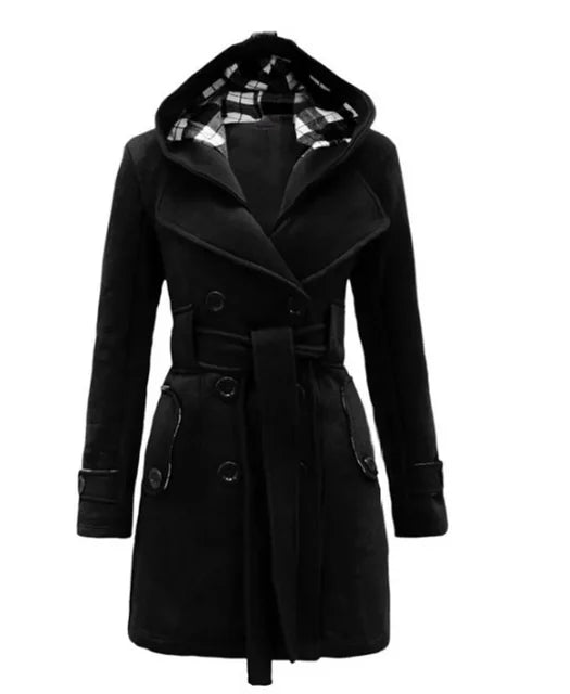 Issa Trench Donna – Cappotto Elegante con Cintura e Taglio Sagomato per Autunno e Inverno