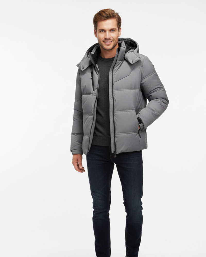 Rubio Giacca da Sci Uomo Eindhoven – Taglio Stretto, Calda con Cappuccio