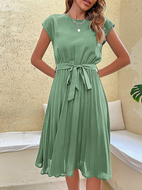 Abito plissettato da donna Myla - Abito estivo leggero con spalline, vestibilità fluida e dettagli eleganti