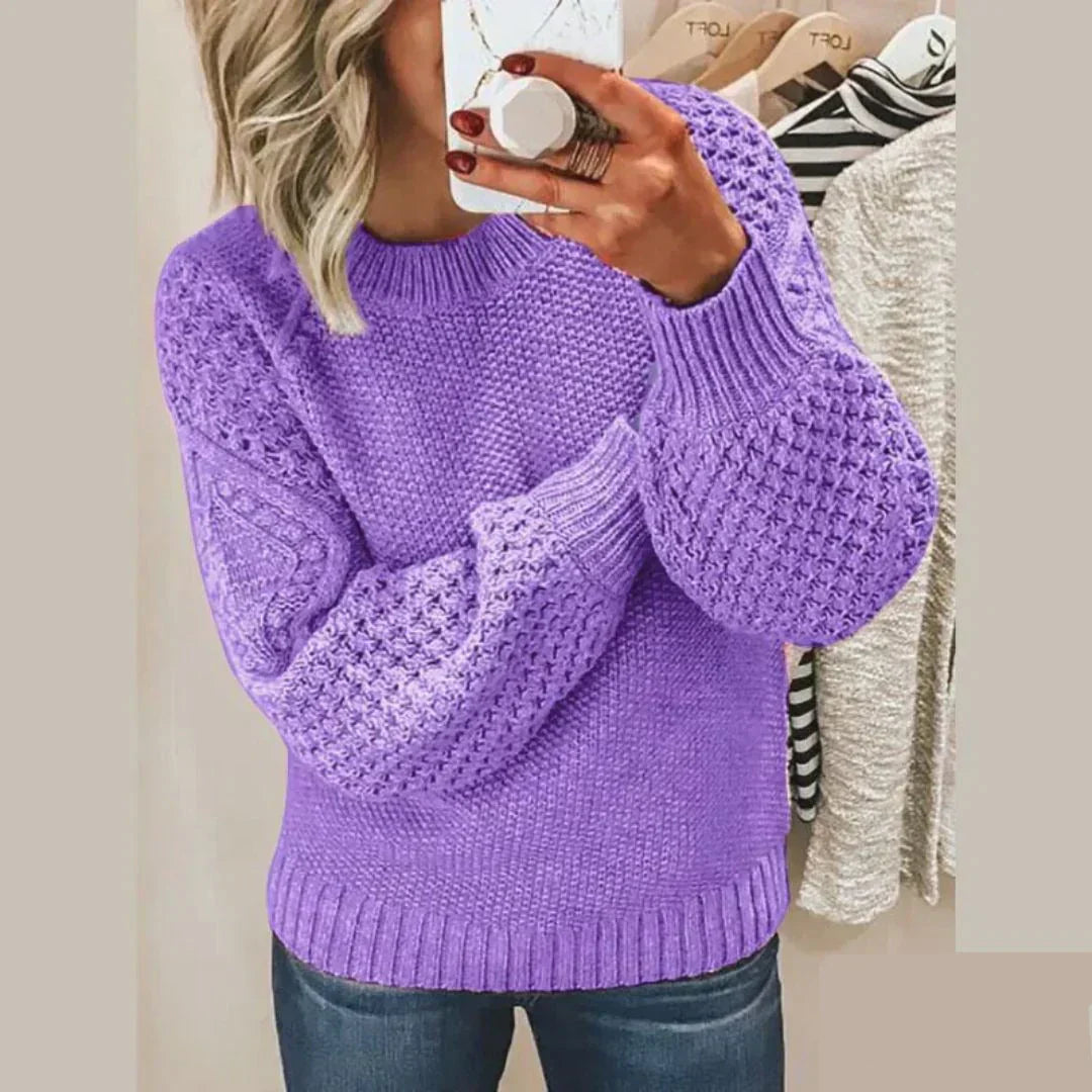 Maglione da donna Kayla - Classico, morbido ed elegante maglione di lana con maniche lunghe