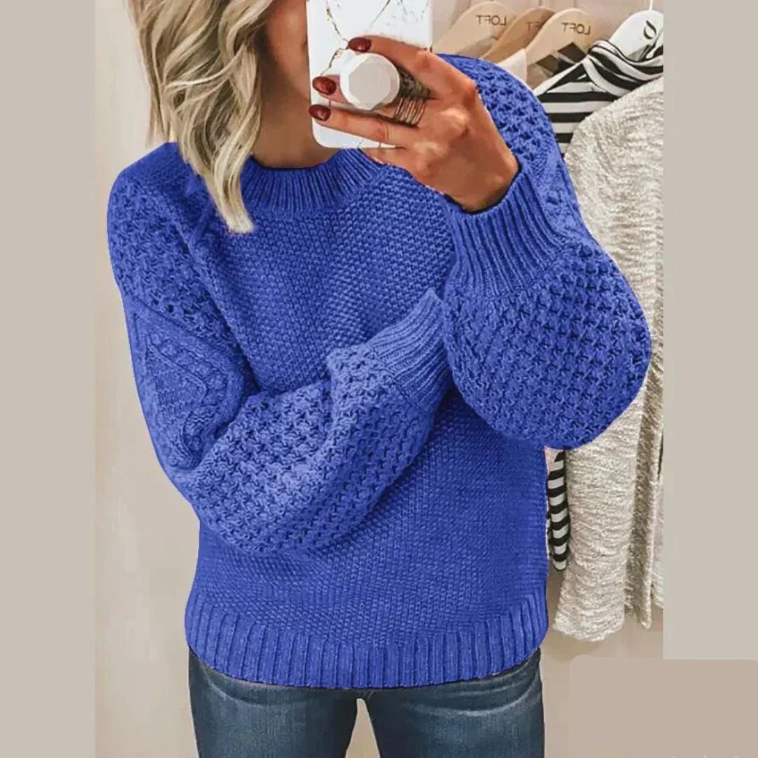 Maglione da donna Kayla - Classico, morbido ed elegante maglione di lana con maniche lunghe