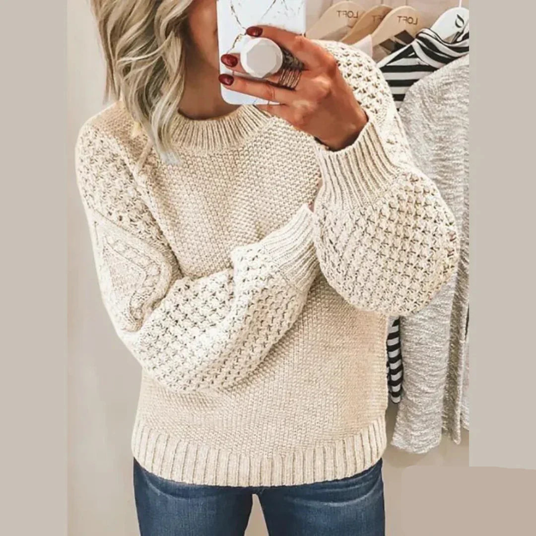 Maglione da donna Kayla - Classico, morbido ed elegante maglione di lana con maniche lunghe