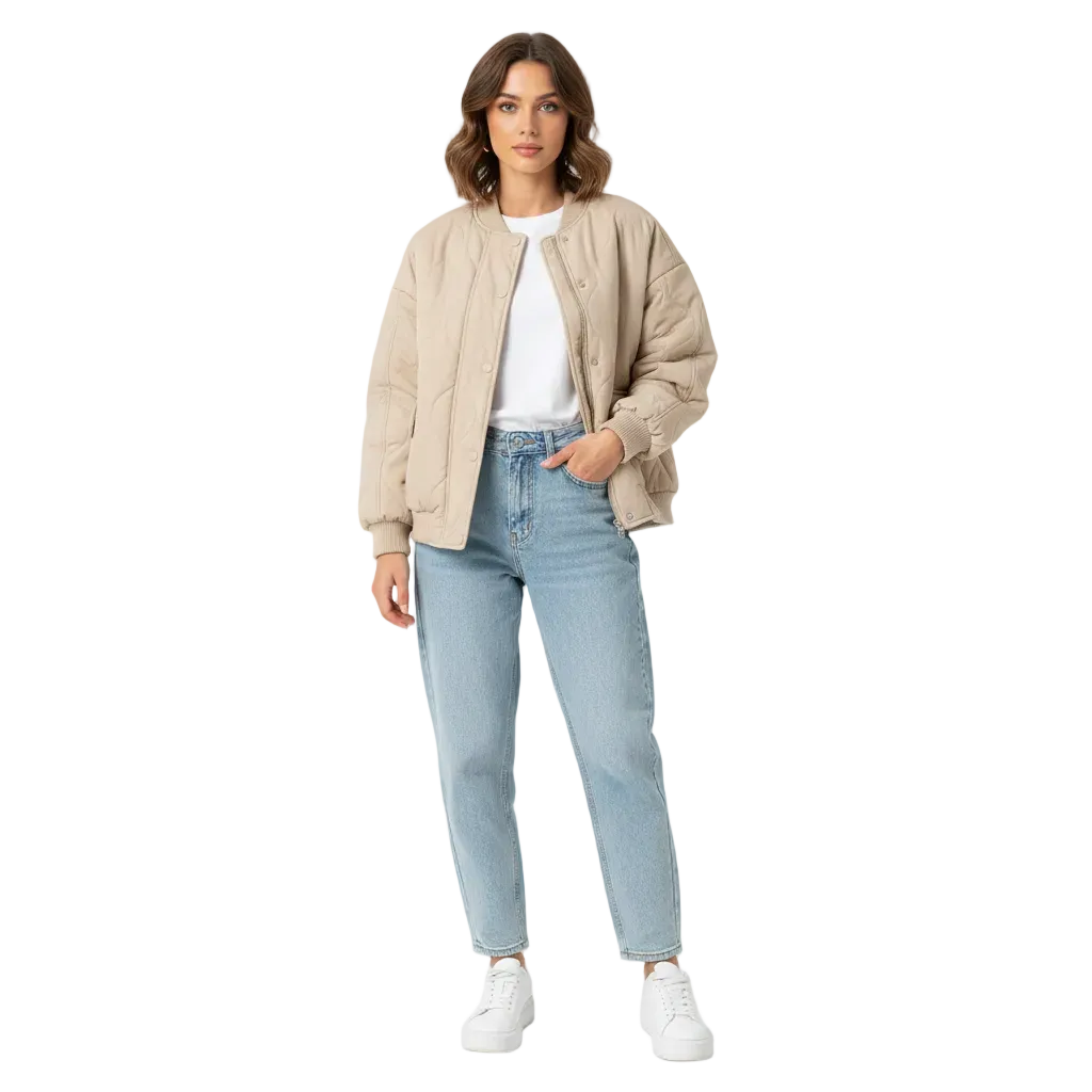 Christelle Μπουφάν Bomber Γυναικείο Επενδεδυμένο – Χαλαρή Γραμμή, Ελαφρύ & Διαχρονικό Στυλ