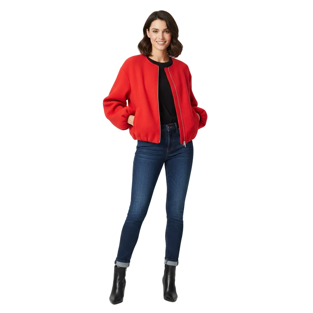 Kurtka Bomberka Mexi Damska Oversize Szara – Luźny Krój i Nowoczesny Minimalistyczny Styl