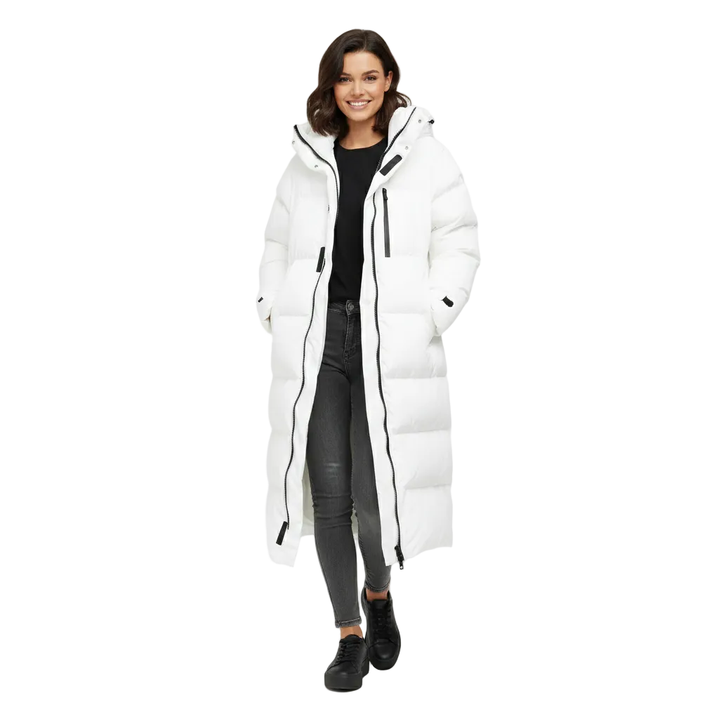 Cray Manteau Long Doudoune Femme – Coupe Élégante, Chaud & Résistant au Vent