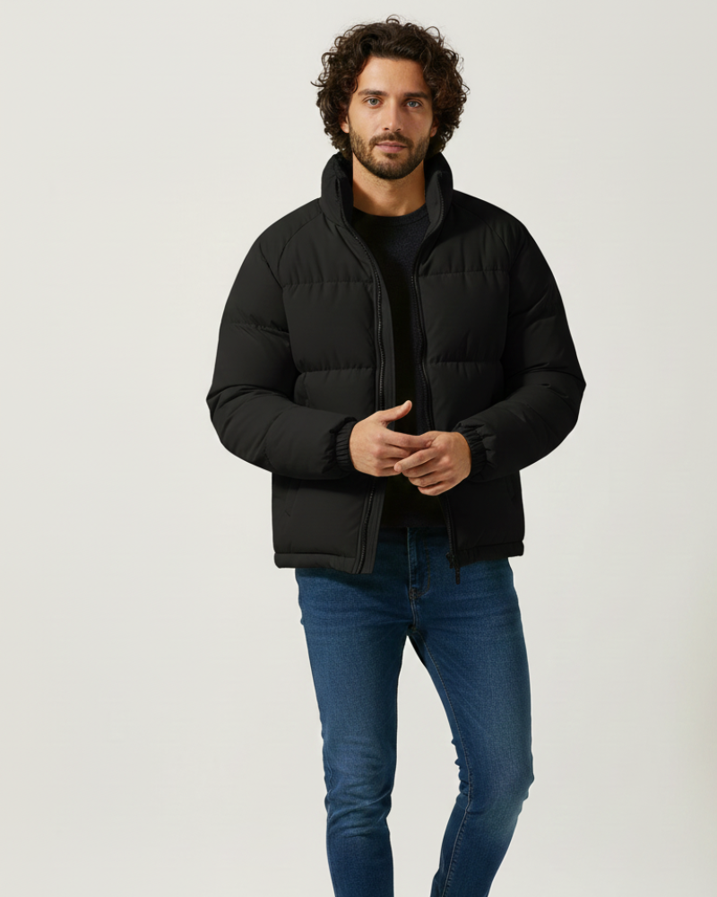 Milan Chaqueta Acolchada Hombre con Forro Polar – Abrigo Acolchado Caliente de Invierno