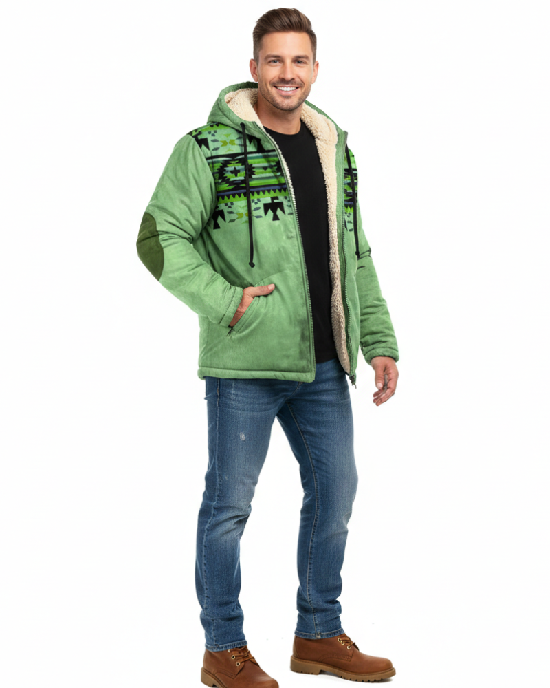 Чоловіча зимова куртка – легка утеплена парка з каптуром і захистом від негоди