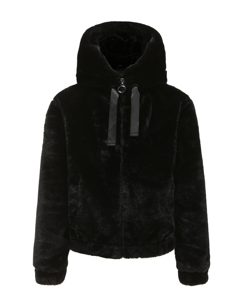 Emmaru Kurtka Teddy Damska z Kapturem – Ciepły Polarowy Płaszcz Komfortowy Krój i Modny Wygląd