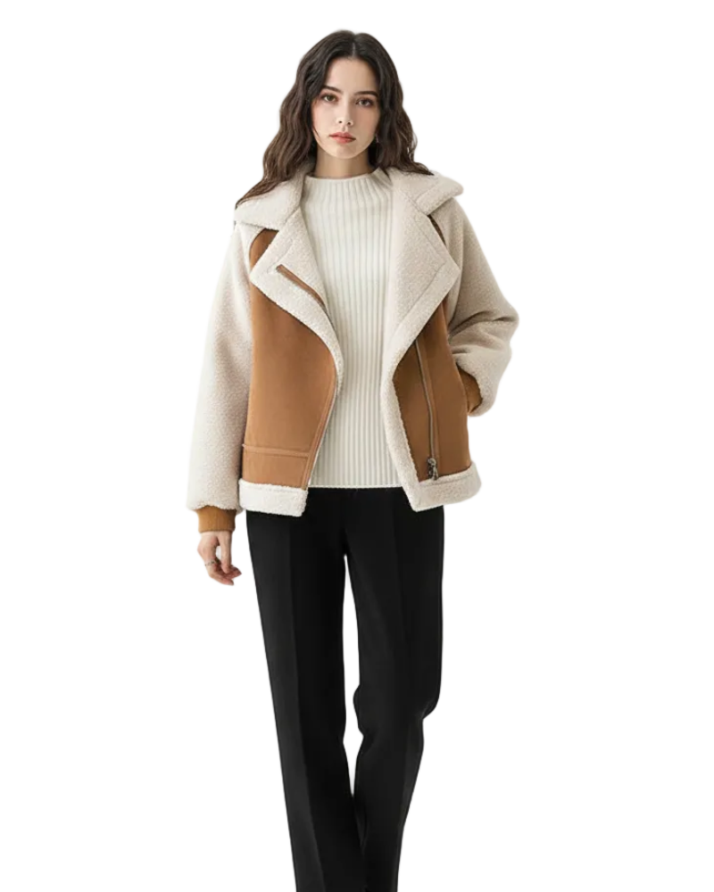 Amber Kurtka Damska na Co Dzień z Zamkiem – Luźny Krój i Komfort