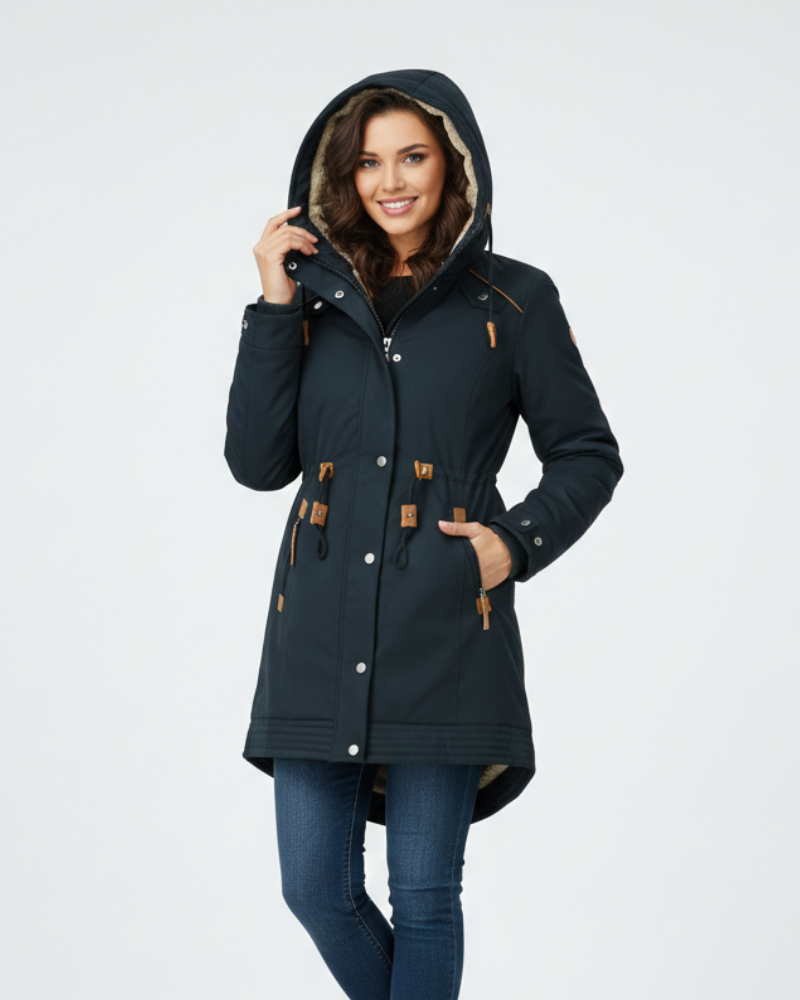 Blaire Naisten Takki – Lämmin Vuori, Toimiva Huppu & Tyylikäs Leikkaus Talveen