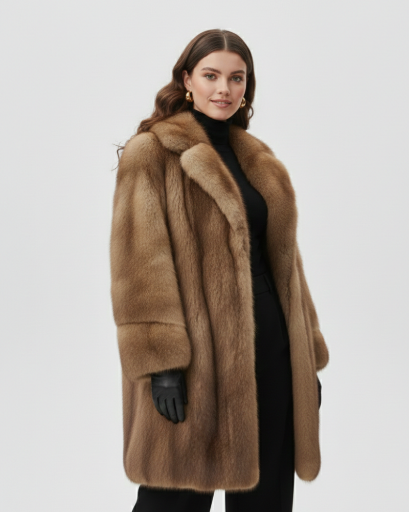 Helene Abrigo Largo de Invierno para Mujer – Chaqueta Elegante y Caliente en Fibras Duraderas y Corte Cómodo