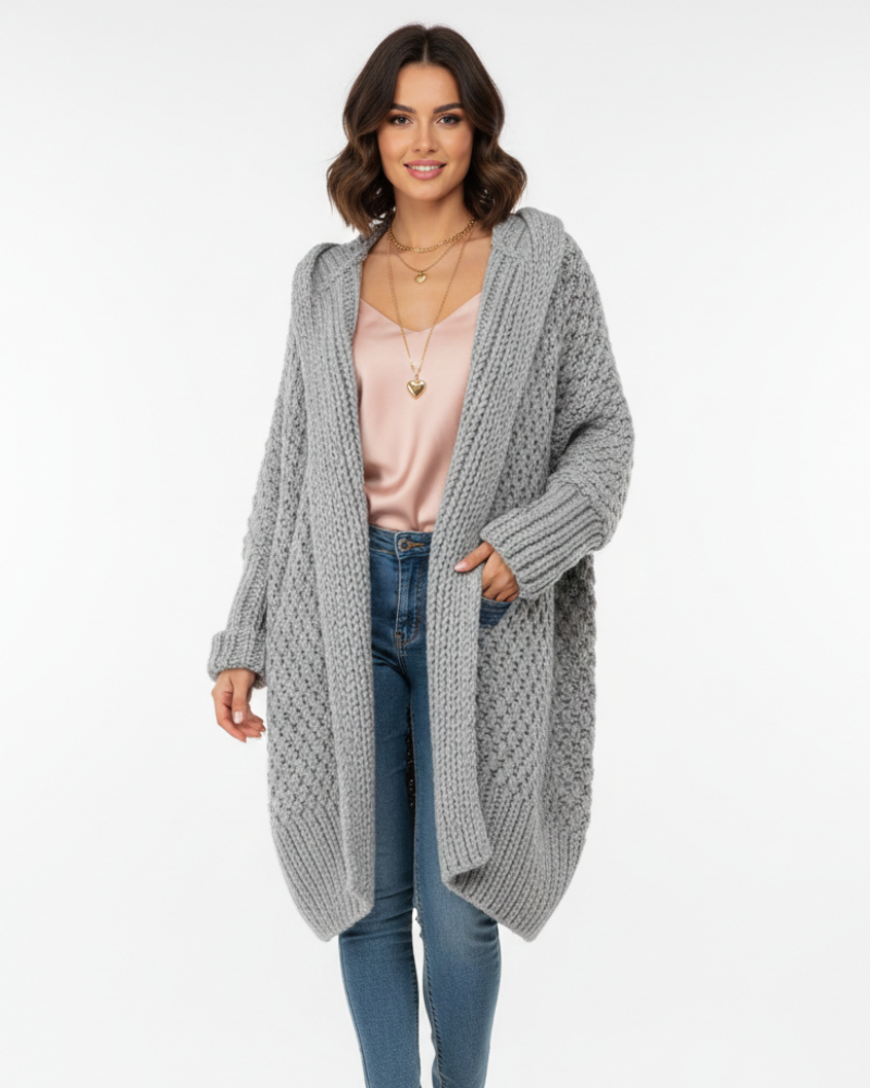 Nora Dámský Cardigan Hiver – Elegantní a Teplý Svetr s Moderním a Univerzálním Designem