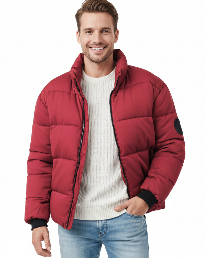 Zairyx Giacca Puffer Uomo Minimalista – Piumino Leggero con Collo Alto e Zip