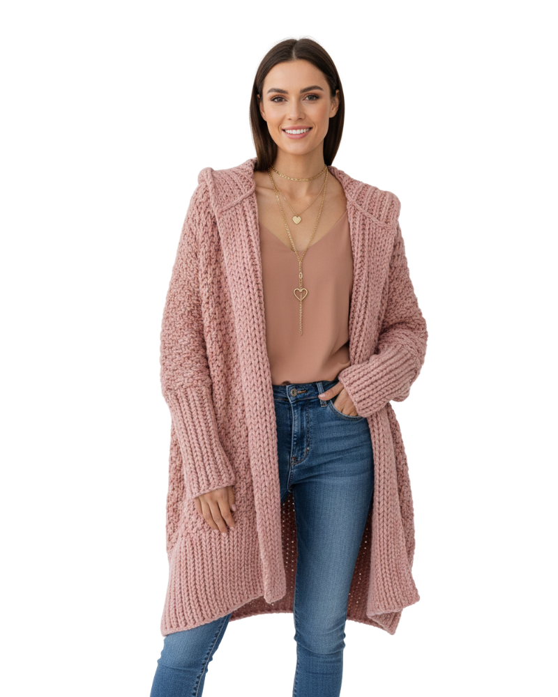 Nora Dámský Cardigan Hiver – Elegantní a Teplý Svetr s Moderním a Univerzálním Designem