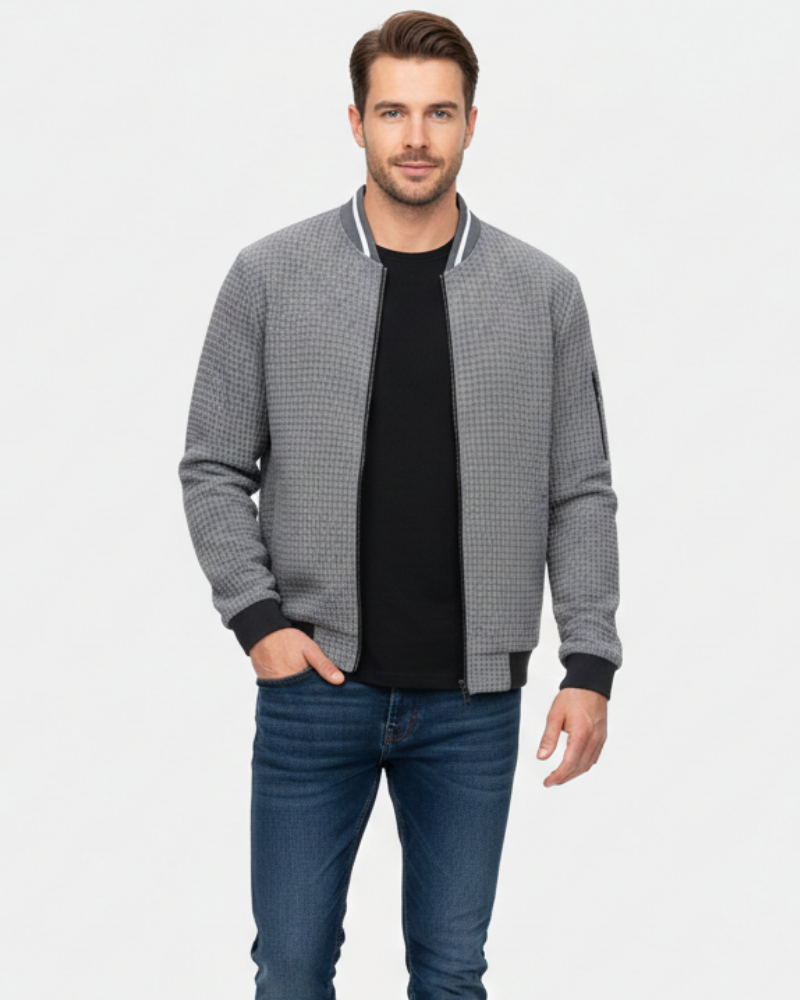 Zykellion Vestă cu fermoar pentru bărbați – Cardigan fin tricotat cu stil elegant și versatil