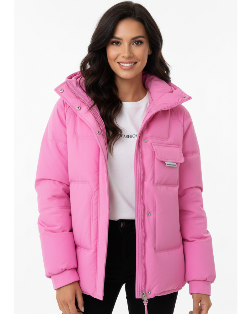 Zahra Veste Puffer Femme à Capuche – Manteau Matelassé Léger et Chaud