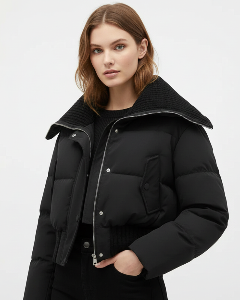 Luna Μπουφάν Γυναικείο Oversize – Ελαφρύ Καπιτονέ Μπουφάν με Ψηλό Γιακά για Φθινόπωρο & Χειμώνα