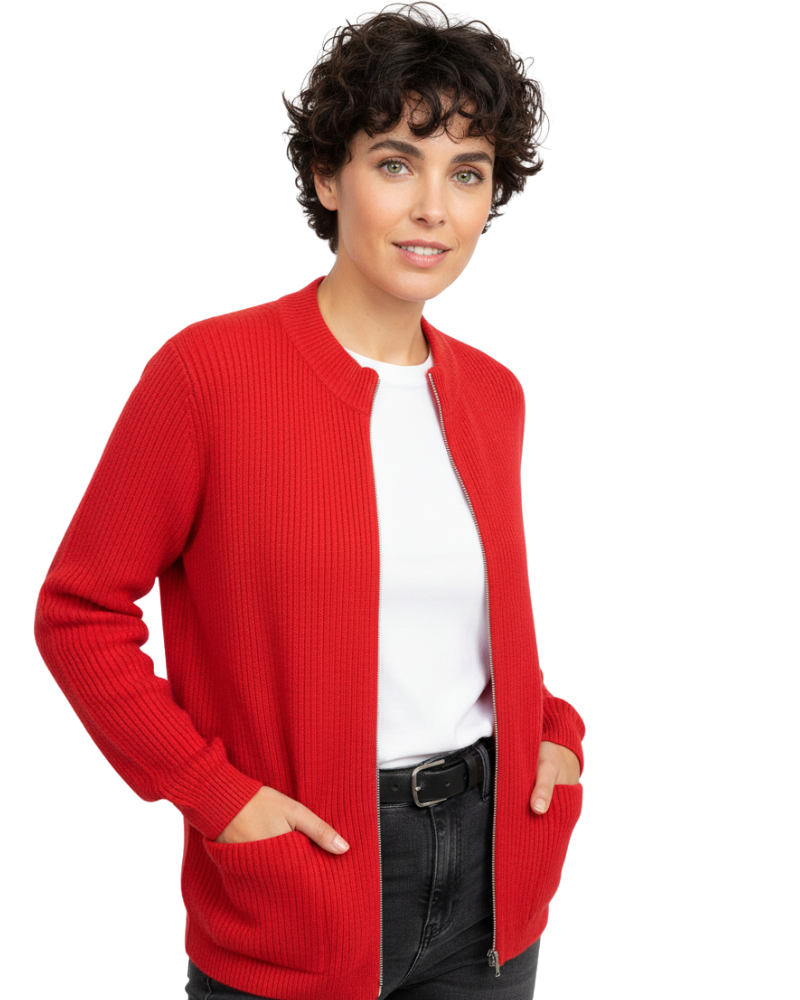 Жіночий жилет Layla – м’яка куртка на блискавці з комфортним кроєм і універсальним стилем