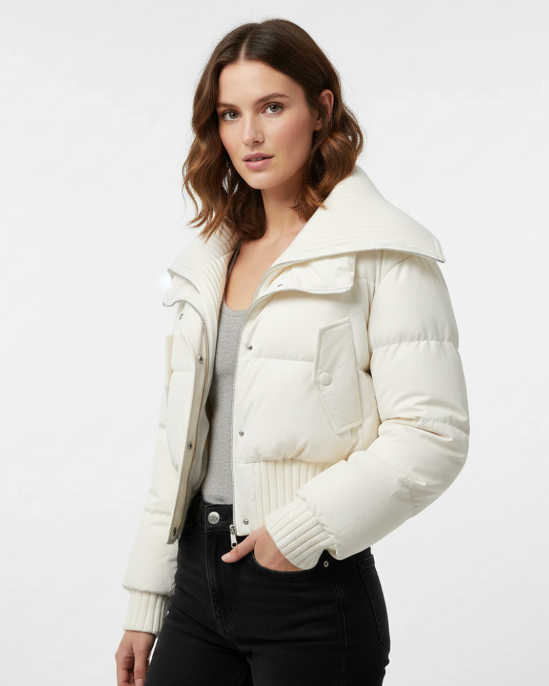 Luna Μπουφάν Γυναικείο Oversize – Ελαφρύ Καπιτονέ Μπουφάν με Ψηλό Γιακά για Φθινόπωρο & Χειμώνα