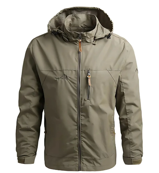 Ethan Veste Homme – Veste Imperméable Outdoor avec Capuche Ajustable & Multi-Poches