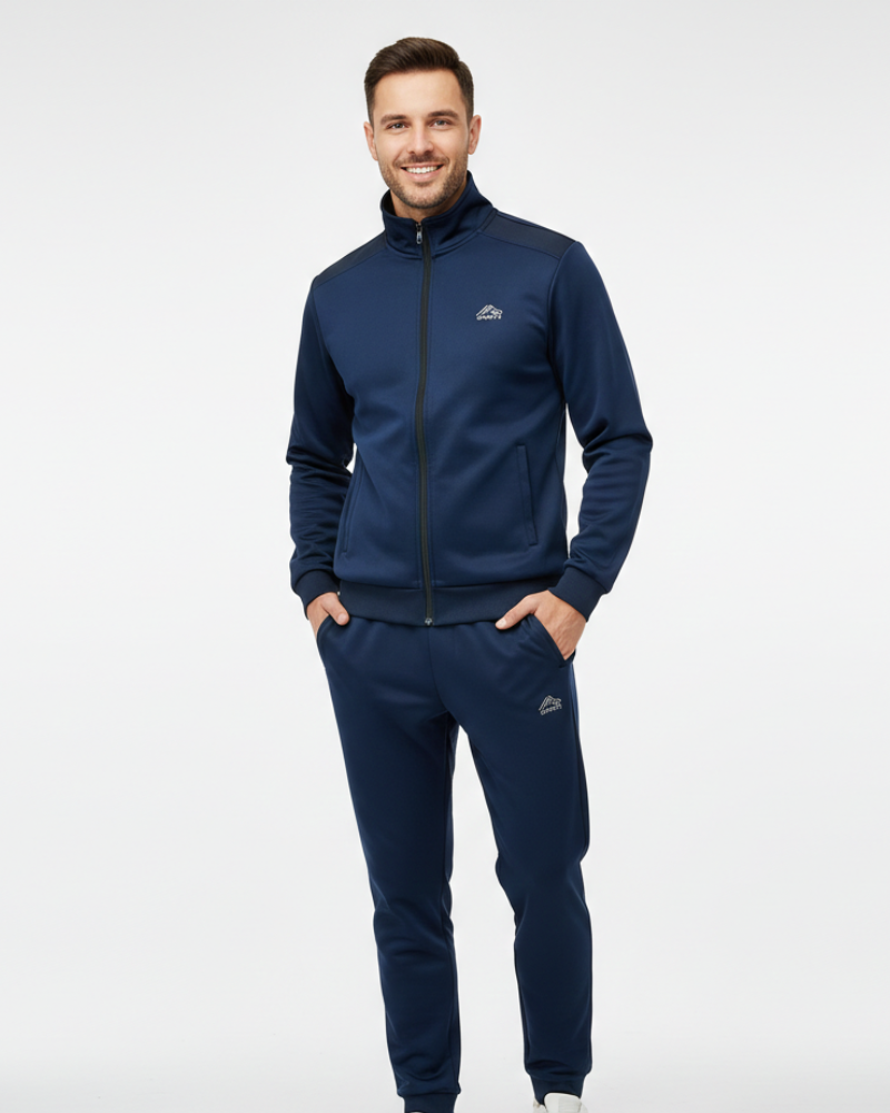 Kaiden Ensemble Survêtement Homme – Veste Zippée & Pantalon Confort, Usage Quotidien