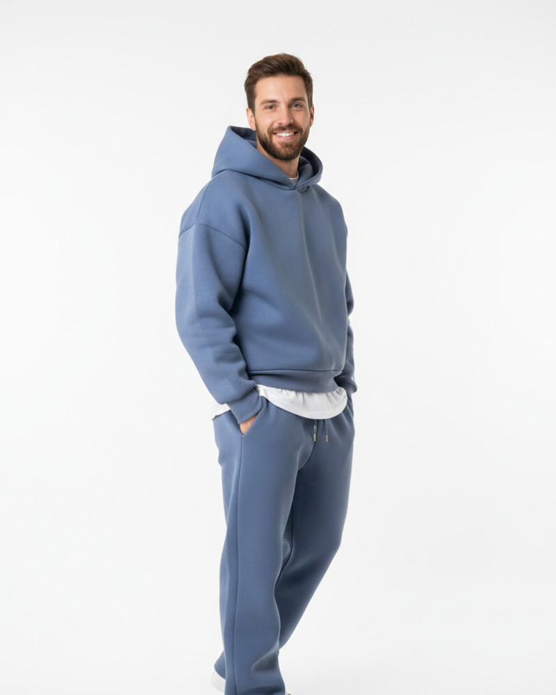 Kai Ensemble Jogging Homme – Hoodie Uni & Pantalon Confort, Coupe Décontractée