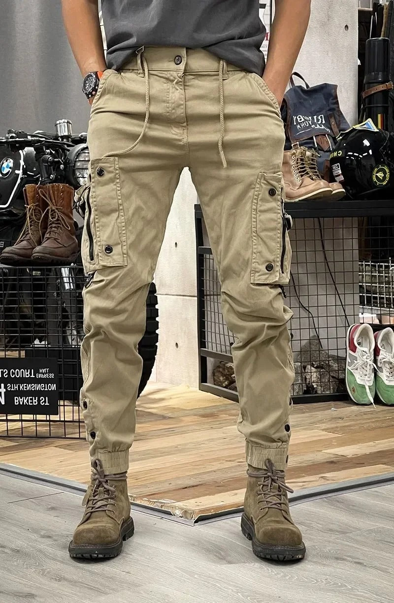 Pantaloni da uomo David - Pantaloni cargo elasticizzati con spandex comodo e versatile
