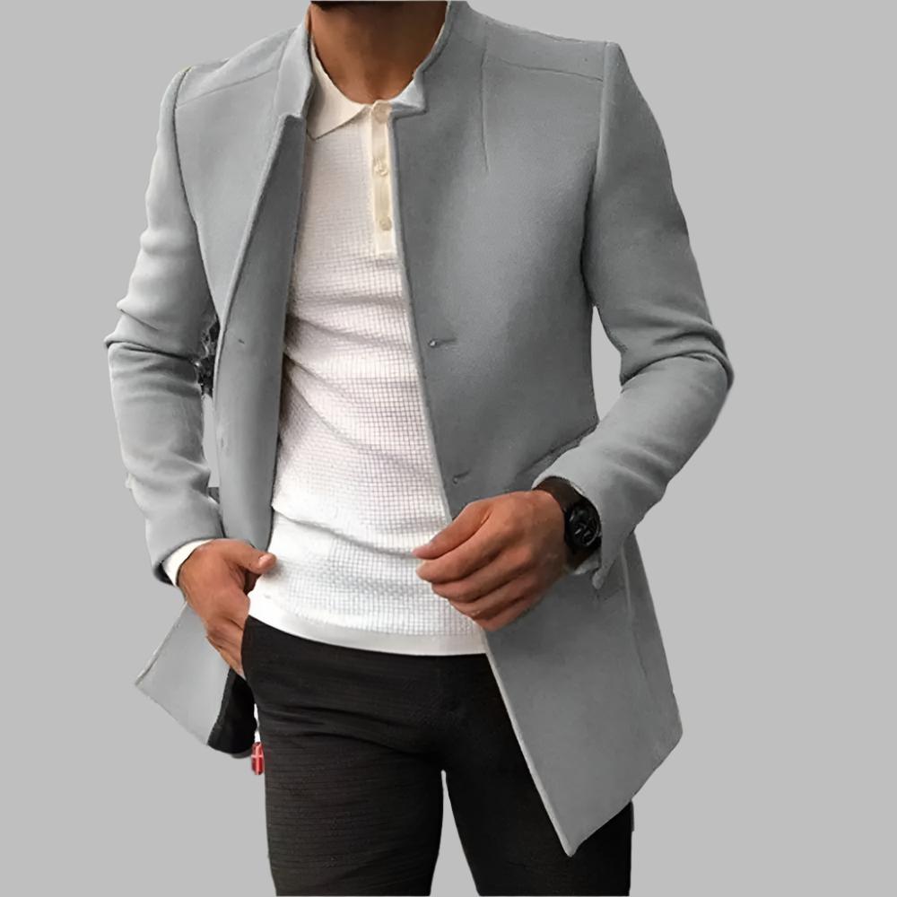 Cappotto da uomo Alain: elegante cappotto in morbida e confortevole lana dallo stile senza tempo