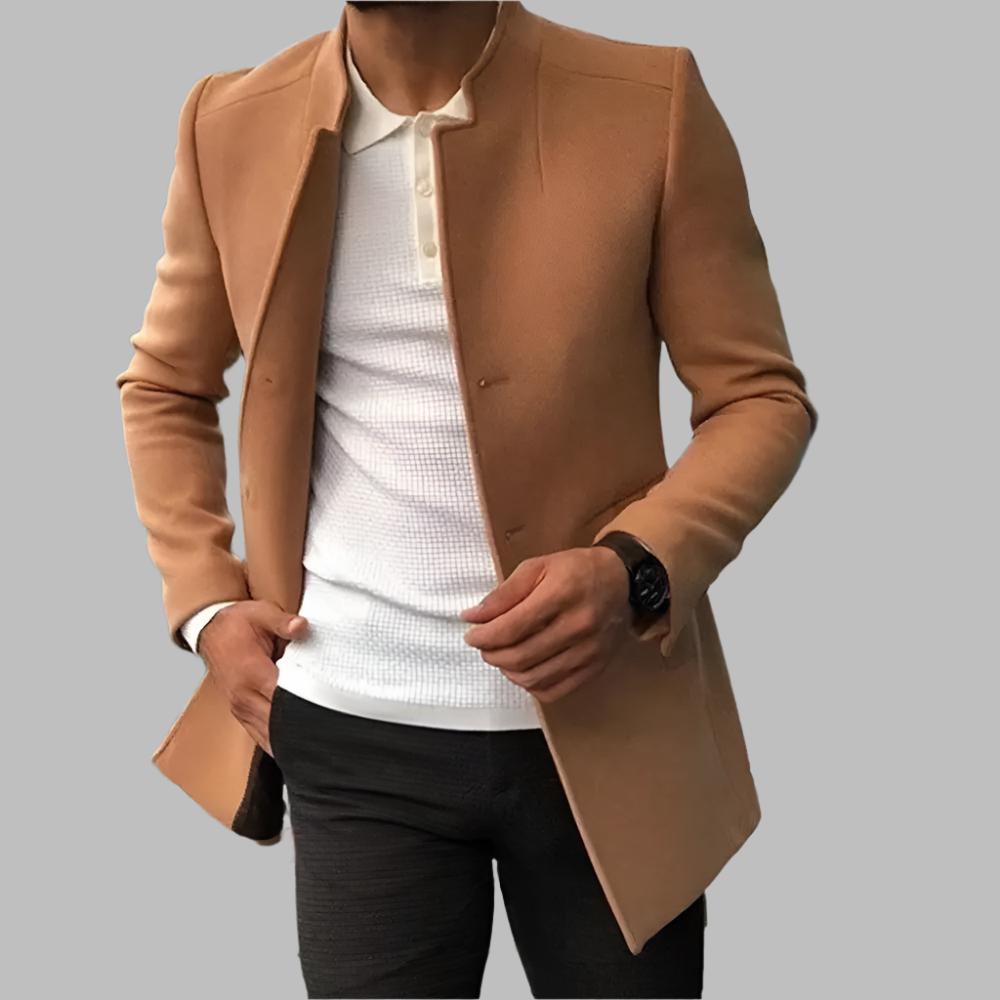 Cappotto da uomo Alain: elegante cappotto in morbida e confortevole lana dallo stile senza tempo