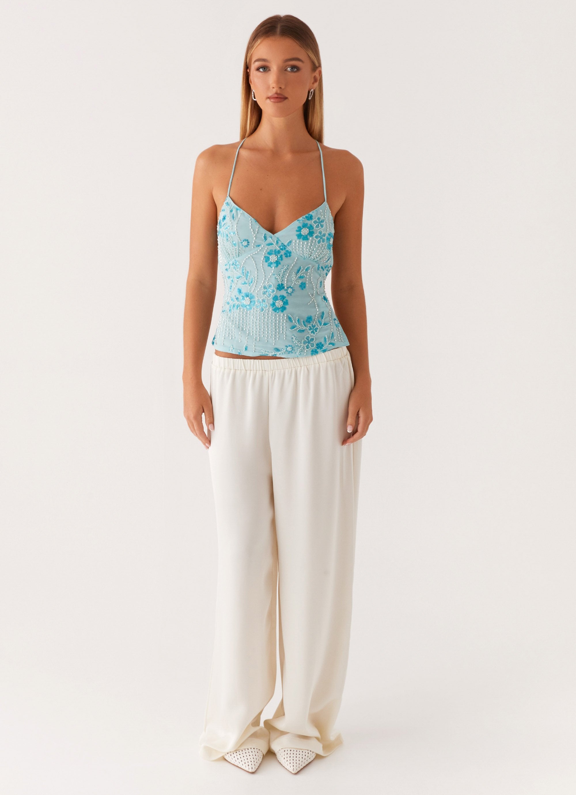 Top glamour da donna Steffi – Elegante camicetta con finitura lucida e vestibilità comoda