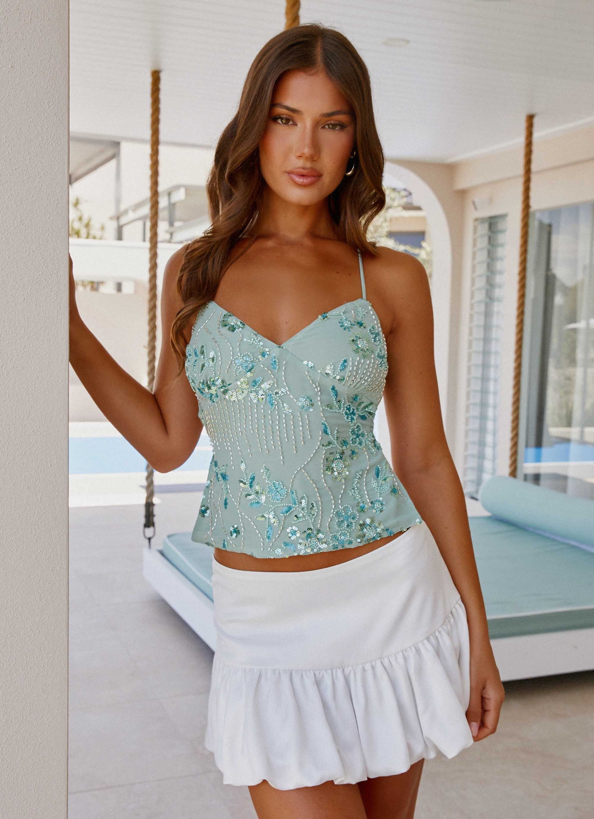 Top glamour da donna Steffi – Elegante camicetta con finitura lucida e vestibilità comoda