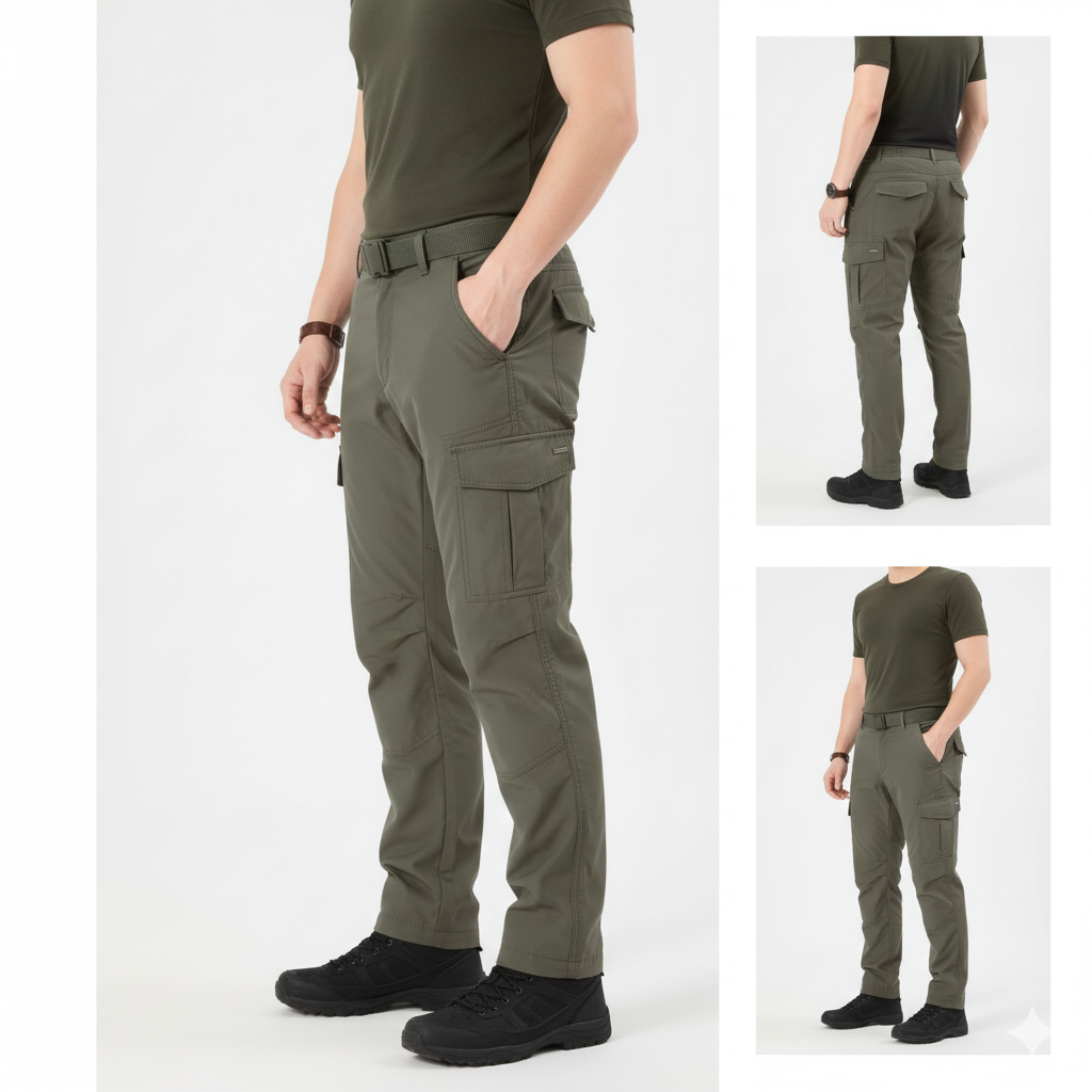 Kurt Pantalon Cargo Homme – Pantalon Tactique Durable avec Nombreuses Poches & Confort