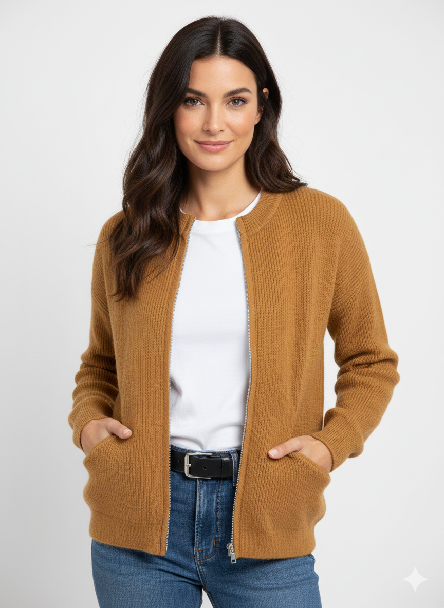 Layla Women's Vest – Soft Zipped Jacket with Comfortable Fit & Versatile Style