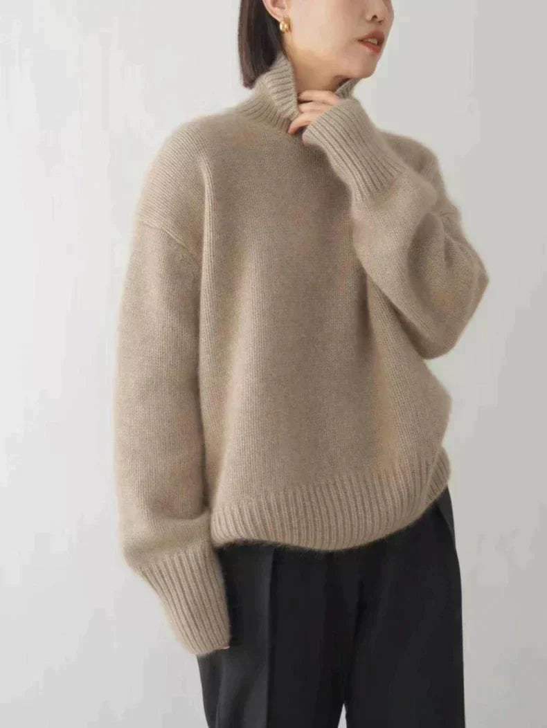 Maglione da donna Lynn - Dolcevita in lana morbido ed elegante per un look invernale chic