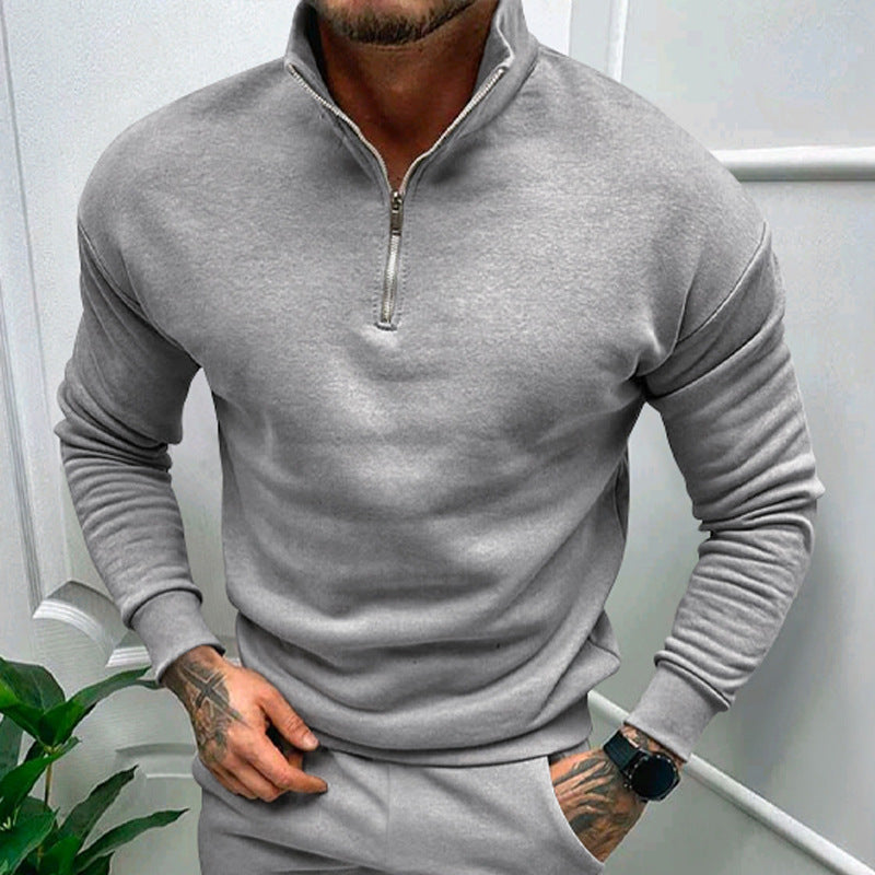 Lorence Pull Demi-Zip Homme – Maille Douce Moderne avec Coupe Élégante et Confortable
