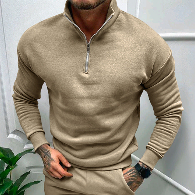 Lorence Pull Demi-Zip Homme – Maille Douce Moderne avec Coupe Élégante et Confortable