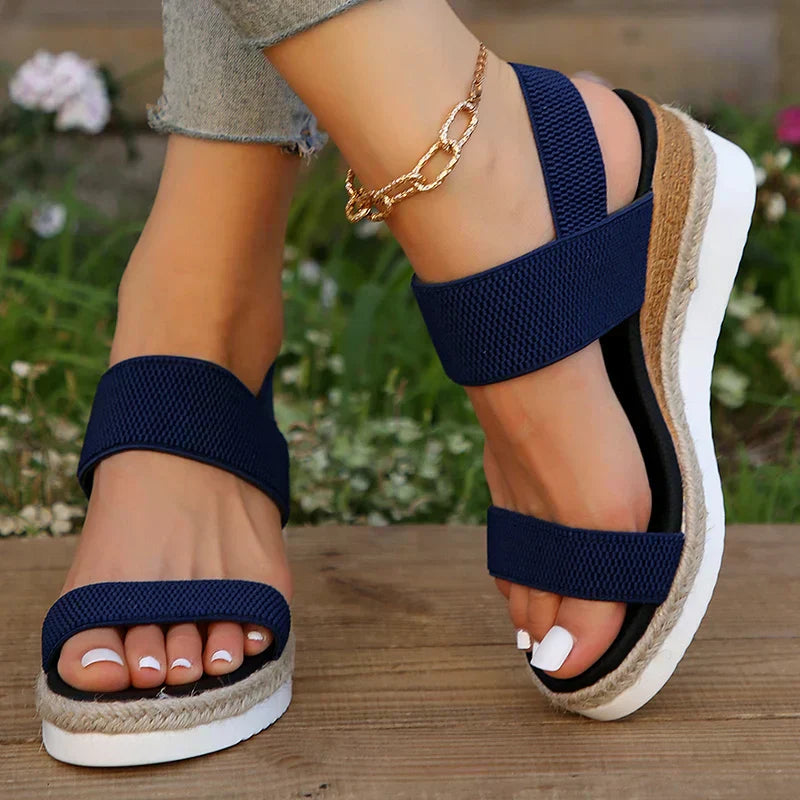 Sandali con zeppa da donna Suzanne - Eleganti plateau per un'estate chic e il comfort di tutti i giorni
