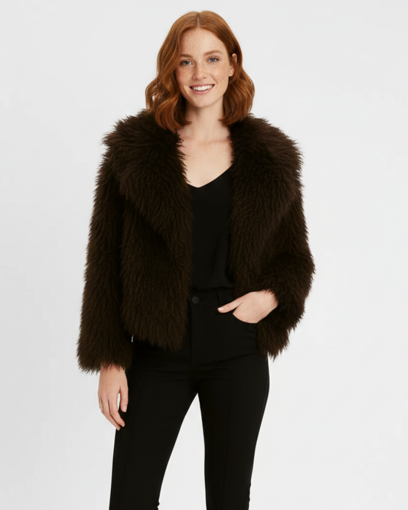 Μελόντι Κοντό Γιλέκο Γυναικείο από Τεχνητή Γούνα – Πλούσιος Όγκος & Τολμηρή Μόδα