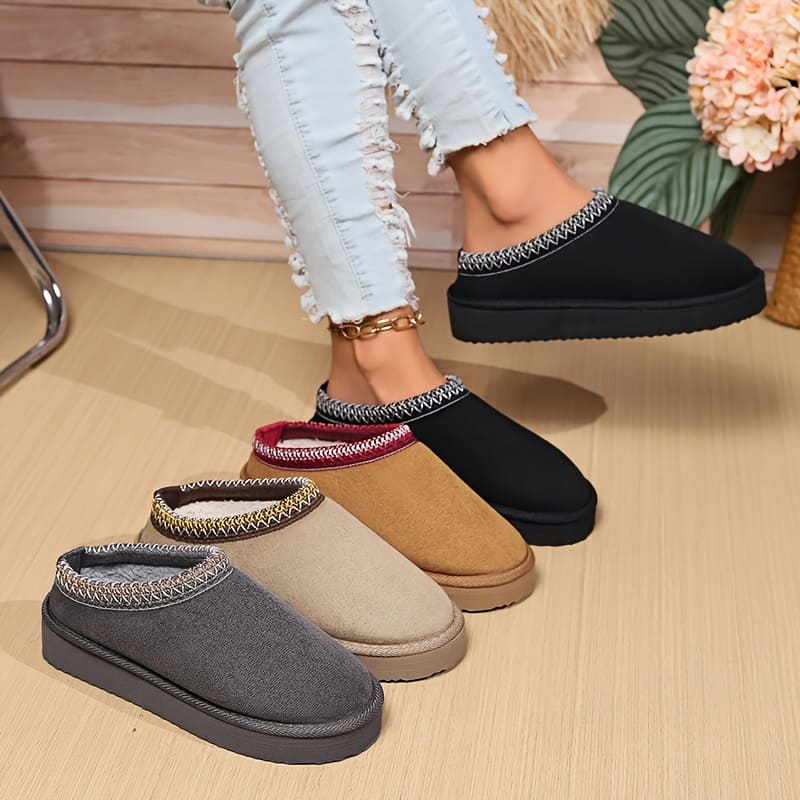 August Chaussures d’Intérieur Femme – Confort Douillet, Design Respirant & Semelle Antidérapante