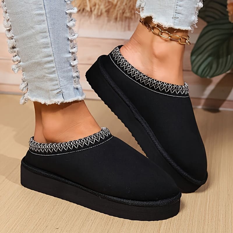 August Chaussures d’Intérieur Femme – Confort Douillet, Design Respirant & Semelle Antidérapante