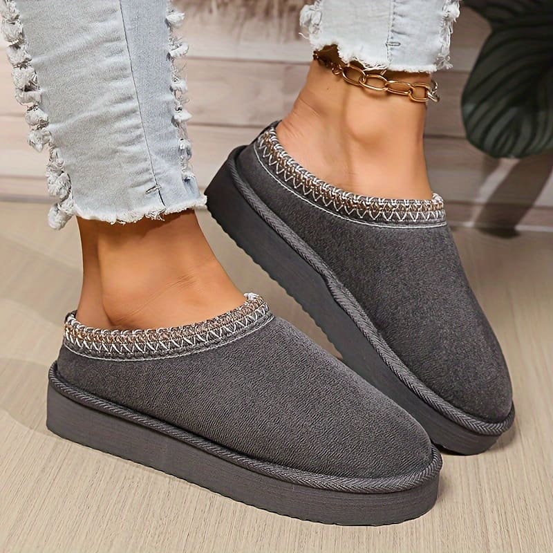 August Chaussures d’Intérieur Femme – Confort Douillet, Design Respirant & Semelle Antidérapante